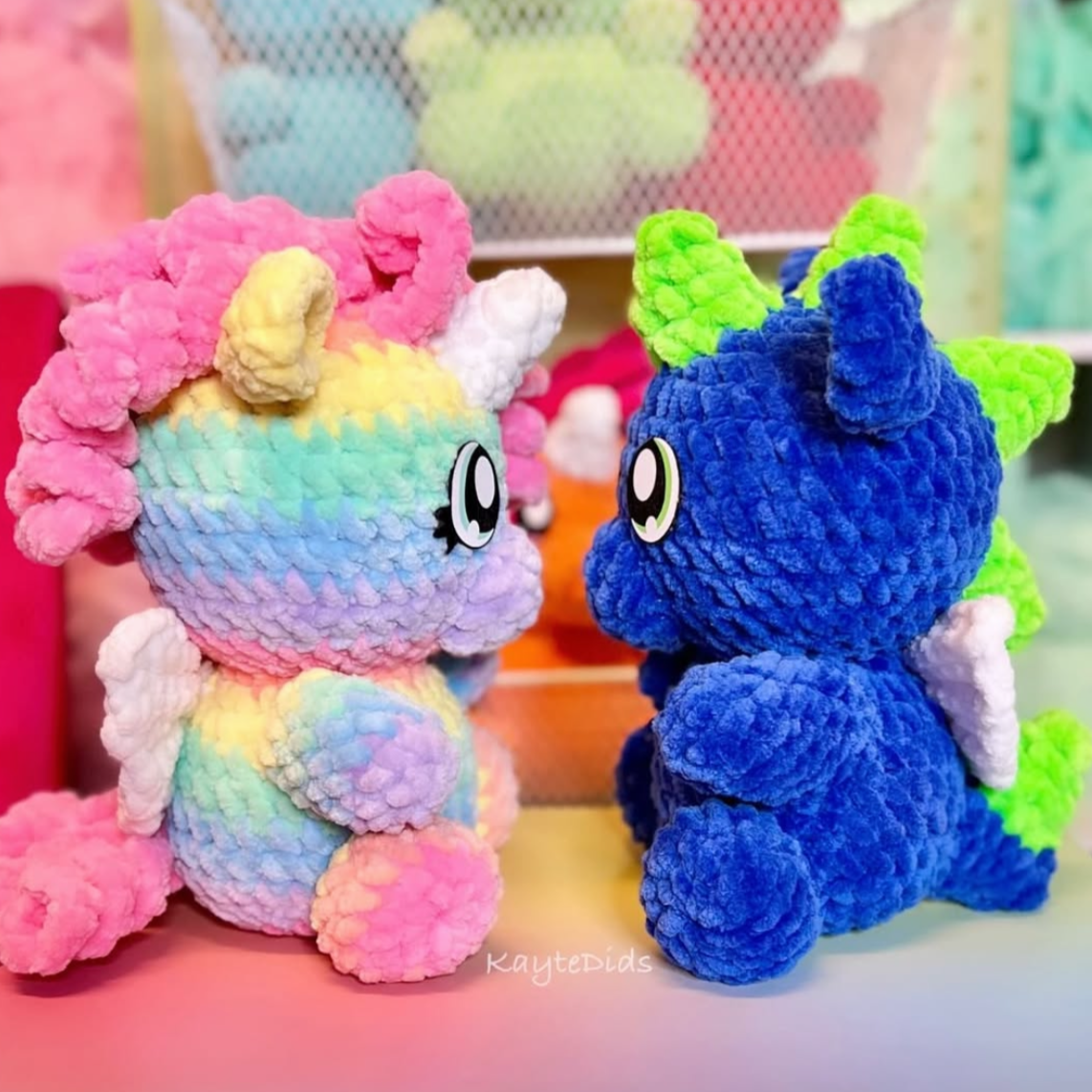 Itty Bitty Baby Unicorn and Dragon Pattern