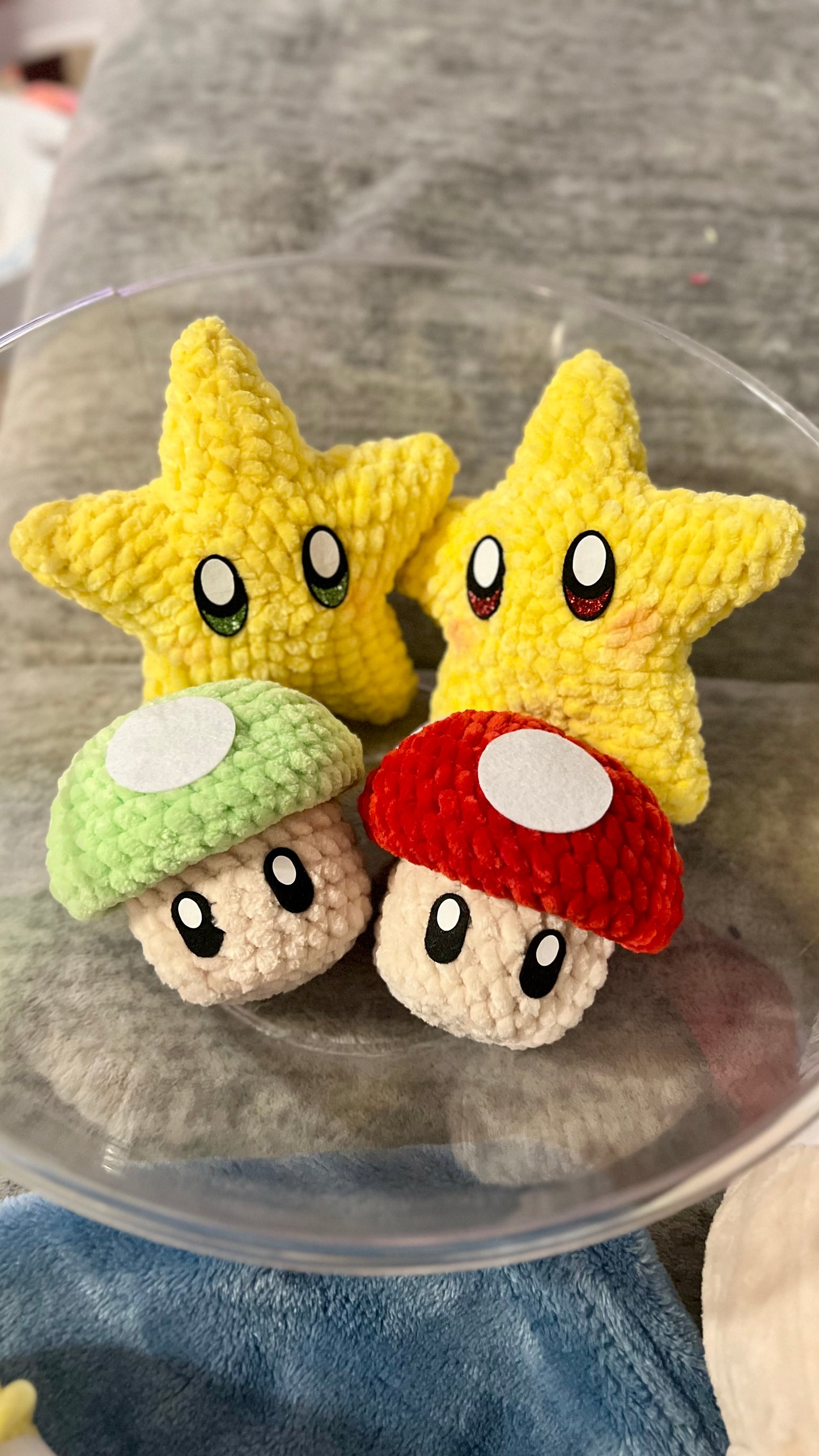 Mario Mushroom & Star felt
