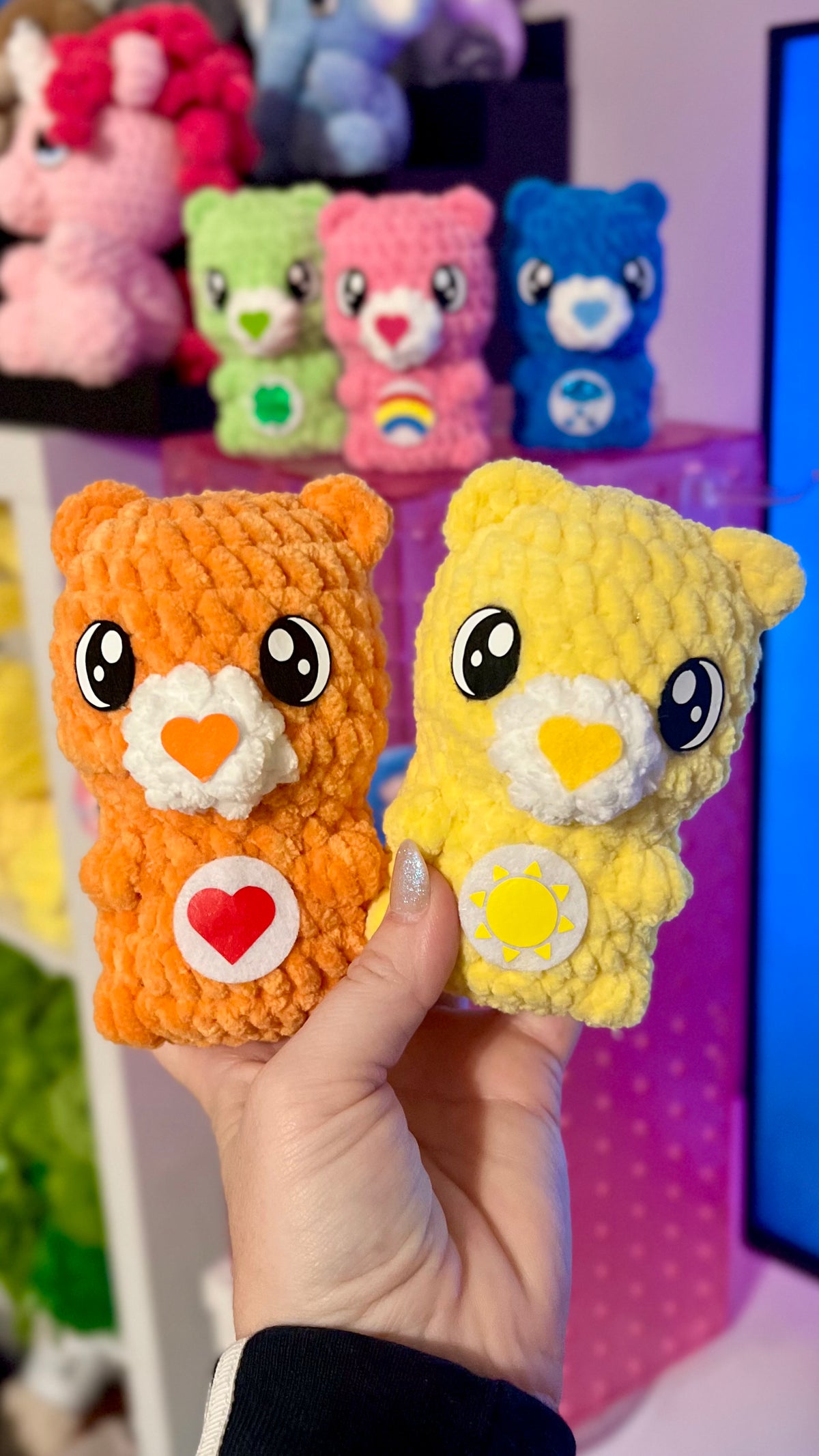 Mini CareBear full set (10) 🌈☀️❤️☘️🌧️