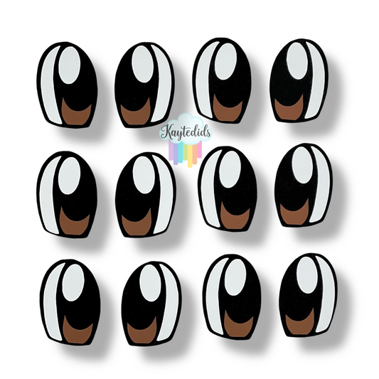 30mm Ninja Turtle Brown eyes- 6pack